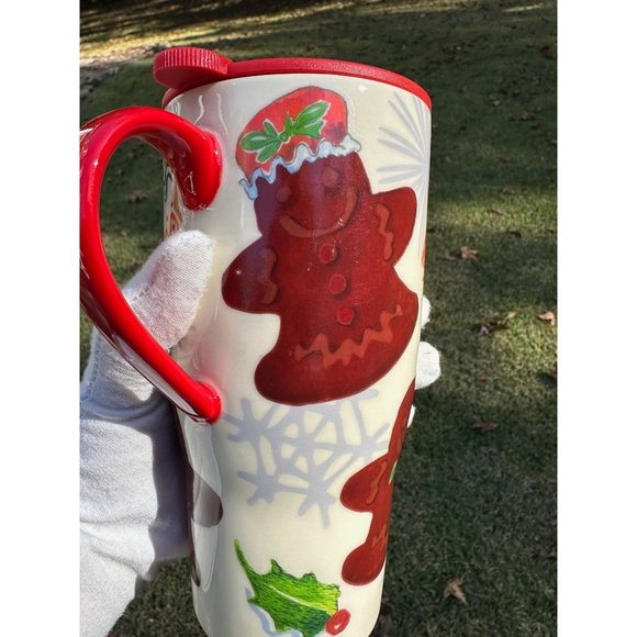 Lenox Home For the Holidays Gingerbread Heat Changing Travel Mug Christmas 20 Oz - Picture 11 of 13